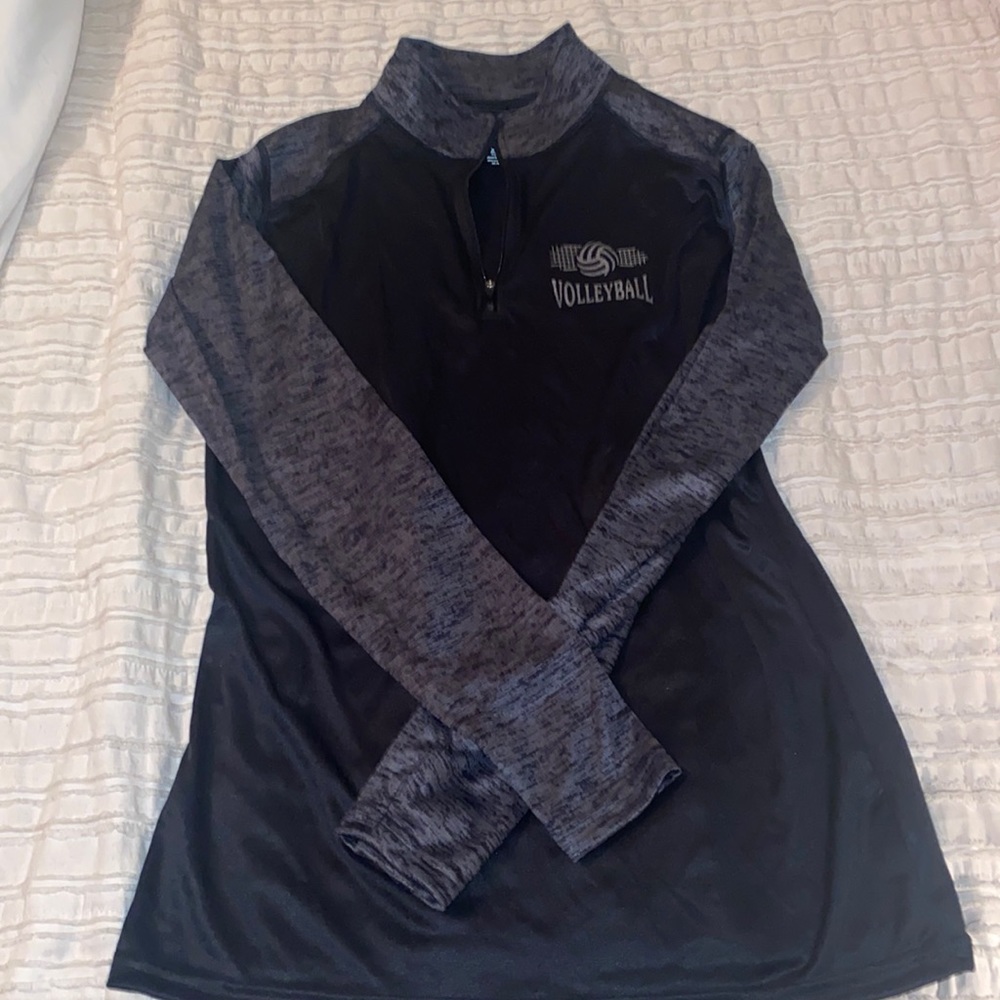 Badger Sport thin volleyball warm up, quarter zip